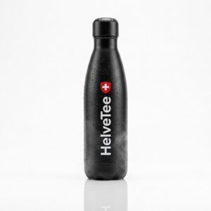 Gourde Isotherme HelveTee – Édition "Hydra-Pro" (750ml - Noir Mat)