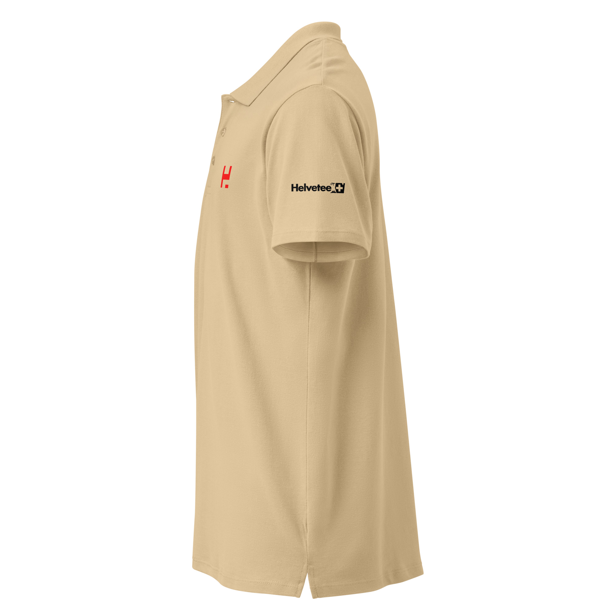 Polo HelveTee – Édition "19ème Trou" (Beige Sable) – Image 4